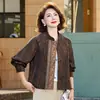 Coleção Outono 2026: Jaqueta Curta Feminina de Caimento Solto, Emagrecedora, com Gola Alta para Mulheres de Meia-Idade e Idosas, Peça de Roupa Externa da Moda