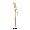 Amazon transfronterizo acero inoxidable 410 vajilla portuguesa titanio mate hotel cuchillo, tenedor y cuchara para postre occidental steak