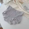 7200 Renda com Toque de Algodão Estilo Suave Tipo A Boxer Pequena Renda Roupa Íntima Feminina Algodão Puro Fundo de Gancho 10A Antibacteriano