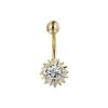 AliExpress EABY comercio electrónico transfronterizo joyería para piercing corporal anillo de ombligo flor diamante clavo de ombligo nicho hebilla de ombligo