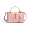 Bolso Caja de Gama Alta Estilo Chanel, Nuevo Neceser de Mano, Bolso Tejido de Moda, Bolso Pequeño Cuadrado Cruzado de Hombro Único para Mujer
