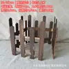 Valla de madera para árbol de Navidad interior y exterior valla de madera anticorrosiva carbonizada al aire libre barandilla de balcón y jardín valla decorativa de estacas de madera