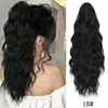 Grampo de Garra Estilo Europeu e Americano Onda d'Água Rabo de Cavalo Peruca para Mulheres, Grampo de Garra Fofo Cabelo Longo Cacheado Perm Corn