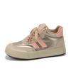 Zapatillas de caña alta versión europea para mujer 2024 otoño e invierno nuevas versátiles casuales cabeza grande combinación de colores Botas de nieve peludas algodón 6587