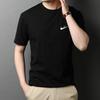 Marca Roupas Masculinas Atacado Verão Camisetas de Casal de Manga Curta para Homens e Mulheres Gola Redonda Algodão Pesado 200g Camiseta Cor Pura Tops Esportivos