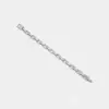 Pulseiras personalizadas de nicho hip-hop americano simples de aço titânio para homens e mulheres não desbotam corrente cubana indústria pesada joias para casais atacado