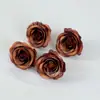 Cabeças de Flores de Rosa Simuladas Tecido de Seda Pequenos Botões de Flor Materiais para Artesanato DIY Decoração de Casamento Acessórios de Flor de Tecido Atacado