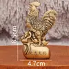 Ornamentos de Galo do Zodíaco de Latão para Casa, Interior, Mesa, Criativo, Grande Lyracy, Cobre Puro Usado, Galo de Bronze, Decoração de Sala de Estar