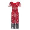 1920 vestido retrô comércio exterior venda quente 2019 Amazon Europeu e Americano novo high-end vestido de lantejoulas trajes para as mulheres