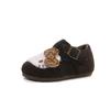 Outono/Inverno 2025 Novos Sapatos Infantis Retrô Kt Cat Quentes Birkenstock Sapatos Infantis Versáteis Antiderrapantes Sapatos de Lã Mocassins Sapatos de Algodão