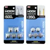 Ganchos mini de acero inoxidable, extra pequeños, ganchos adhesivos para pared sin clavos, ganchos para puerta de baño, ganchos de metal para colgar ropa