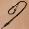 Cordón Trenzado Hecho a Mano de Madera de Ébano Colgante de Buda de Jade Collar con Colgante de Jade Cristalino Cordón para Colgar Cordón para Colgante de Cuello