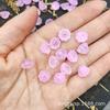 Brincos Hairpin Joias Materiais 10mm Vidro Furo Médio Vagem de Lótus Vidro Tcheco Névoa de Lótus Semente de Lótus Coração de Flor de Lótus