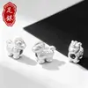 Plata de Ley 999 Colgante de Riqueza Inmediata Caballo de Madera Pequeño Colgante de Caballo Volador Pulsera de Caballo del Zodiaco Accesorios de Cuerda Roja Dropshipping