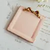 Estilo Europeo Estilo Victoriano Retro Resina Mini Ángel Ovalado Marco de Fotos Pequeño Marco para Colocar Joyas Aretes Collar