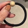Cuerda para el pelo de cuentas pequeñas simple y elegante de Corea del Sur para mujer, para coleta de verano, nuevo estilo 2025, banda para el pelo