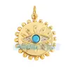 L55 nuevo popular europeo y americano Ojo de Diablo amuleto de la suerte ojo circón joyería creativa DIY