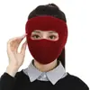 Mascarilla de Ciclismo de Invierno a Prueba de Viento y Frío con Terciopelo y Orejeras Engrosadas para Protección Facial en Ciclismo al Aire Libre y Antivaho para Hombres y Mujeres