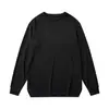 Sudadera unisex de manga larga sin capucha para primavera y otoño, moderna, holgada, elegante, versátil, de cuello redondo, casual, para estudiante