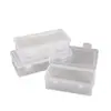 Caja de Almacenamiento de Plástico PP Transparente para Escritorio con Tapa Caja para Basura Doméstica Polvo Caja para Componentes de Papelería Caja para Accesorios de Herramientas de Ferretería