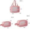 Neceser Personalizado, Bolso de Cosméticos de Viaje, Tela Impermeable de PVC, Bolso de Cosméticos Portátil con Separación Seco y Húmedo para Natación