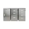 Gabinete de Herramientas para el Hogar con Ruedas, Gabinete de Almacenamiento para Dormitorio con Cerradura, Gabinete de Archivos Espesado de Acero Inoxidable 304, Gabinete de Almacenamiento para Balcón