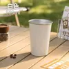 Copo de Água para Beber Direto ao Ar Livre de Aço Inoxidável 304 Transfronteiriço, Estilo Simples Borda Enrolada Copo de Café Xiaomi, Copo de Cerveja para Restaurante Bar