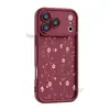 Capa de Celular Rosa Flor de Trepadeira Mais Vendida Internacionalmente para iPhone 17 Capa de Silicone Fosco para Apple 16 Capa Protetora Feminina