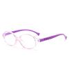 Nuevos estudiantes protección ocular contra la luz azul espejo plano montura de gafas transparente color jalea estudiantes hombres y mujeres montura de gafas para clases en línea