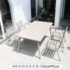 Conjunto de Mesa e Cadeiras de Liga de Alumínio para Exterior Pátio Villa Varanda Externa Jardim Impermeável Protetor Solar Mesa e Cadeiras de Lazer para Exterior