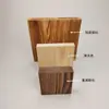 Hecho a Mano Bricolaje Pino Madera Maciza Carbonizada Tablón Cuadrado de Tronco Modelo de Madera Base Asiento Superficie Escritorio Panel Divisor Tipo Viga I