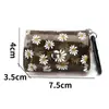 Fabricante Personalizado Monedero Pequeño de Margarita de PVC Diseño Creativo Mini Bolso Bolso para Llaves Decoración de Mochila Bolso Pequeño