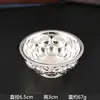 Adorno de Aleación para Bol de Arroz Dorado, Producto Cultural y Creativo de Museo, Patrón de Pato Mandarín y Pétalos de Loto de la Dinastía Tang, Recuerdo, Regalo, Venta al por Mayor para Uso Comercial