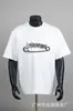 2026 Verão Unissex Cort Alcatraz Caimento Solto Camiseta Manga Curta Masculina Logo Carta Camiseta Jovem Casual Manga Curta
