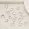 En Stock Clips para Orejas Chapados en Oro de 18 Quilates Hechos en Corea, Broches para Orejas Estilo Europeo, Materiales para Accesorios de Aretes Hechos a Mano de Moda para DIY
