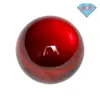 Mingcan Gema Contas Redondas Granate Vermelho Zircônia Pedra Nua Contas Esféricas Grande Gema Vermelha Conjunto de Joias Contas Espalhadas