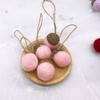 Natal Transfronteiriço 2cm Bolota de Feltro de Lã Cordão Decoração de Natal Acessórios Flor Seca Fruta Material DIY Pingente Atacado