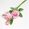 Flores artificiales rosa perla para ambiente del Día de San Valentín, decoración de boda, pared de rosas, decoración de rosa artificial de terciopelo