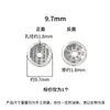 Moeda do Espírito da Montanha Anel de Cartão de Prata Pura Joia Estilo Chinês Pulseira Espaçador Acessório DIY Espaçador Artesanal Contas Decoração