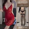 Camisón de encaje con tirantes transfronterizo caliente, malla fina sexy, pijama, coqueteo puro