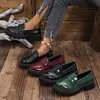 Zapatos Mocasines Talla Grande Comercio Exterior Mujer 2026 Otoño Invierno Nuevos Estilo Británico Versátiles Suela Gruesa Textura de Piedra Mocasines Planos sin Cordones Mujer