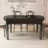 Mesa de comedor cuadrada-redonda de estilo medieval de doble uso con patas de madera tallada negras, plegable y extensible, para comedor del hogar, mesa de comedor para 6 personas
