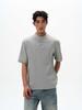 Camiseta básica sencilla estilo American Old Money de cuello Henley texturizada de manga corta para hombre y mujer, tops casuales nicho de alta gama