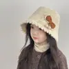 Chapéu de Inverno Infantil Novo à Prova de Vento Quente Lã Tricotado Outdoor À Prova de Frio Forrado com Fleece Espessado Novo Chapéu de Puxar