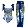 Traje de Baño Conservador Conjunto Europeo y Americano 2025 Cubre Vientre Delgado Vacaciones Playa Aguas Termales Bikini Conjunto Retro Francés