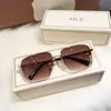 Gafas de Sol de Media Montura Teaming para Hombre para Conducir Anti-ultravioleta Gafas de Sol Cuadradas Popular en Internet Cara Grande Ojos Personalidad a la Moda