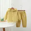Conjunto de chaqueta de dos piezas para niñas, nueva ropa de otoño para niños de primavera y otoño, sudadera deportiva casual, atuendo deportivo para niños mayores
