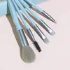 Set de 5 Brochas de Maquillaje Portátiles, Brocha para Rubor, Sombra de Ojos, Contorno, Herramientas de Belleza al por Mayor