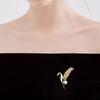 Broche de oreja de trigo con perlas japonesas y coreanas, diseño para mujer, nicho de lujo, accesorios de temperamento, exquisito ramillete para traje.