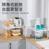Estante de cocina retráctil para encimera, partición de gabinete, estante de capas, gabinete, almacenamiento de condimentos, estante para ollas, estante pequeño de escritorio